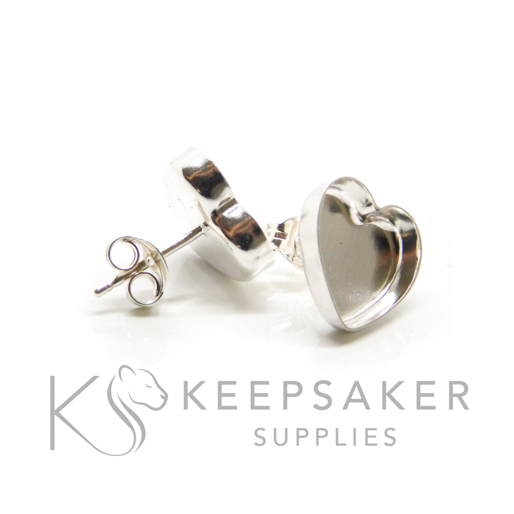 Bezel Stud Earrings