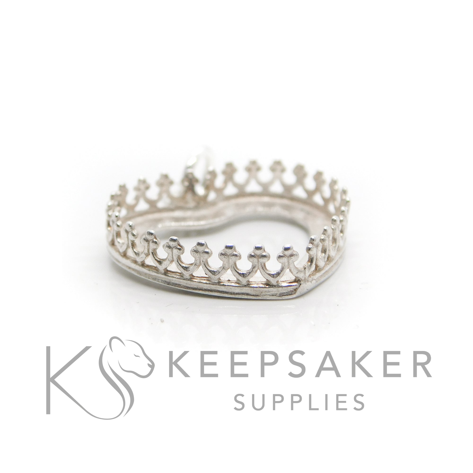 Crown Heart Necklace Settings