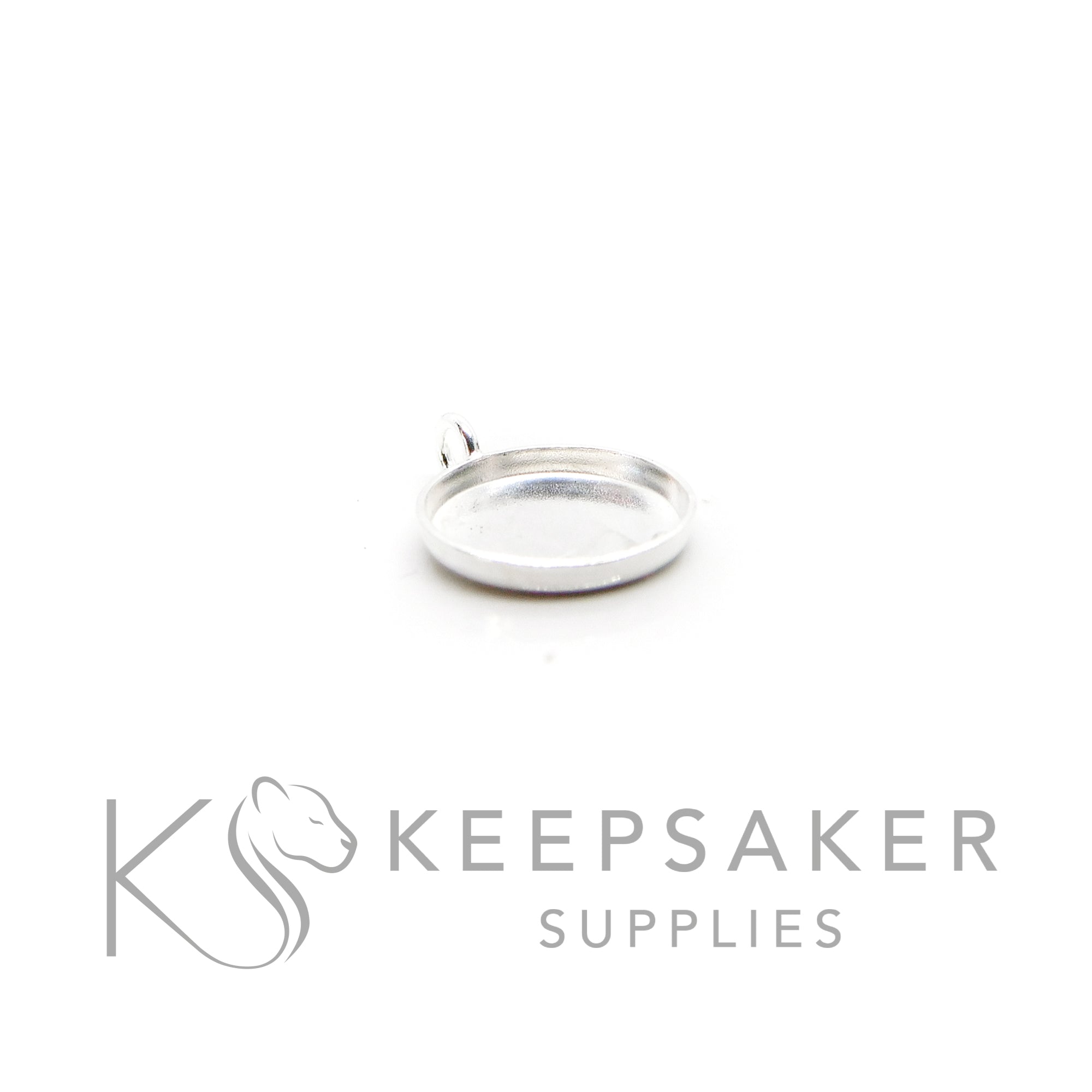 Round Bezel Necklace Settings
