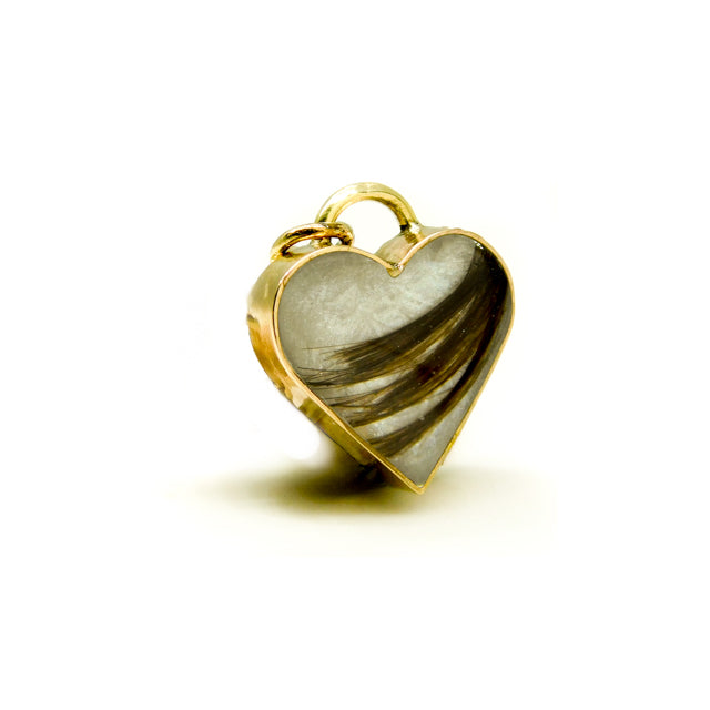 Solid Gold Heart Bezel Setting