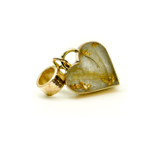 Solid Gold Heart Bezel Setting