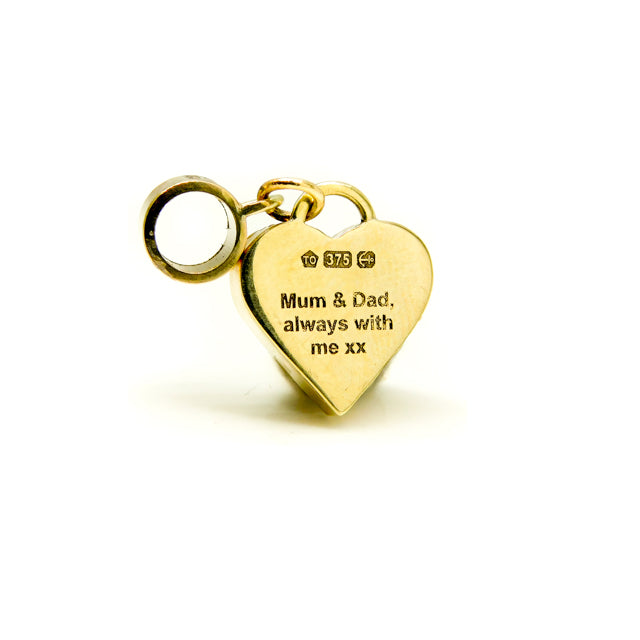 Solid Gold Heart Bezel Setting