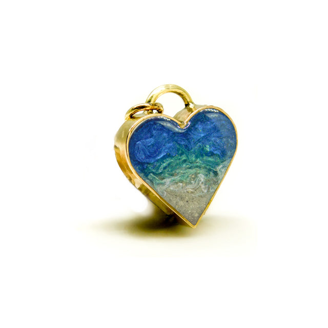 Solid Gold Heart Bezel Setting
