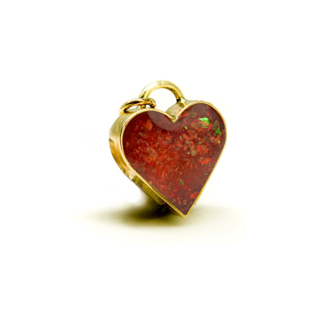 Solid Gold Heart Bezel Setting
