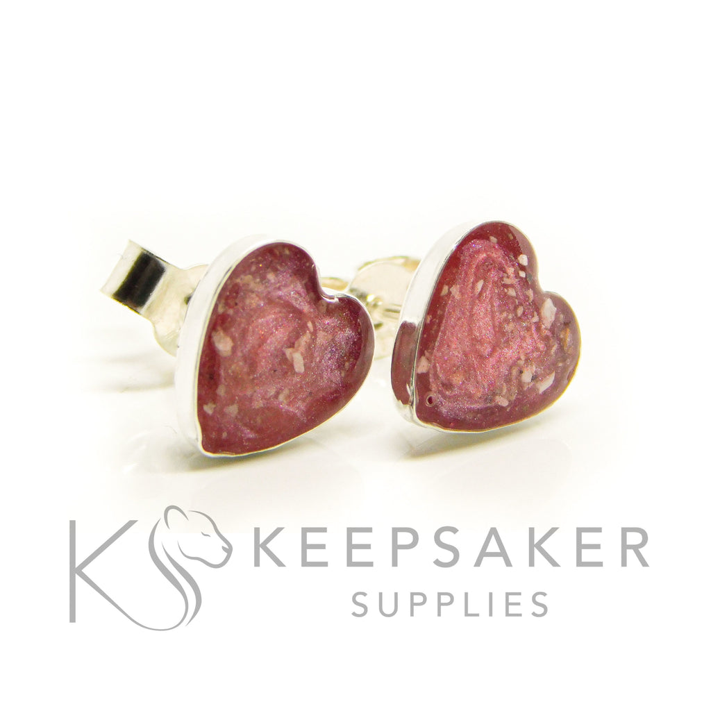 Bezel Stud Earrings