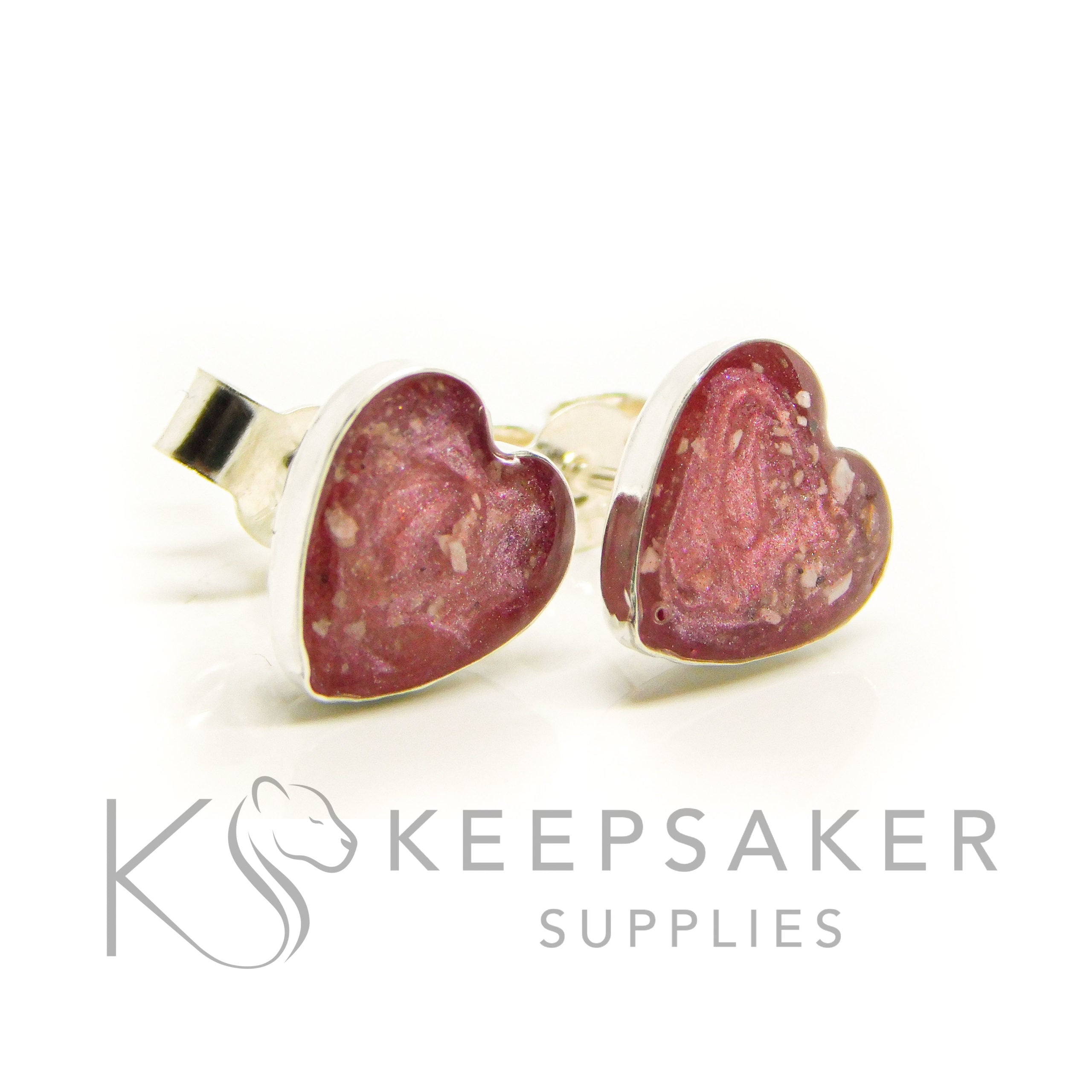 Bezel Stud Earrings