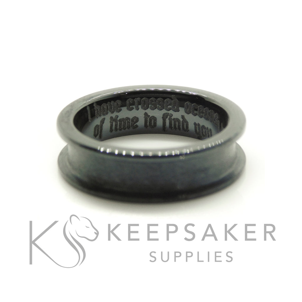 Ceramic Channel Ring Setting