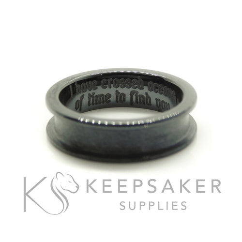 Ceramic Channel Ring Setting