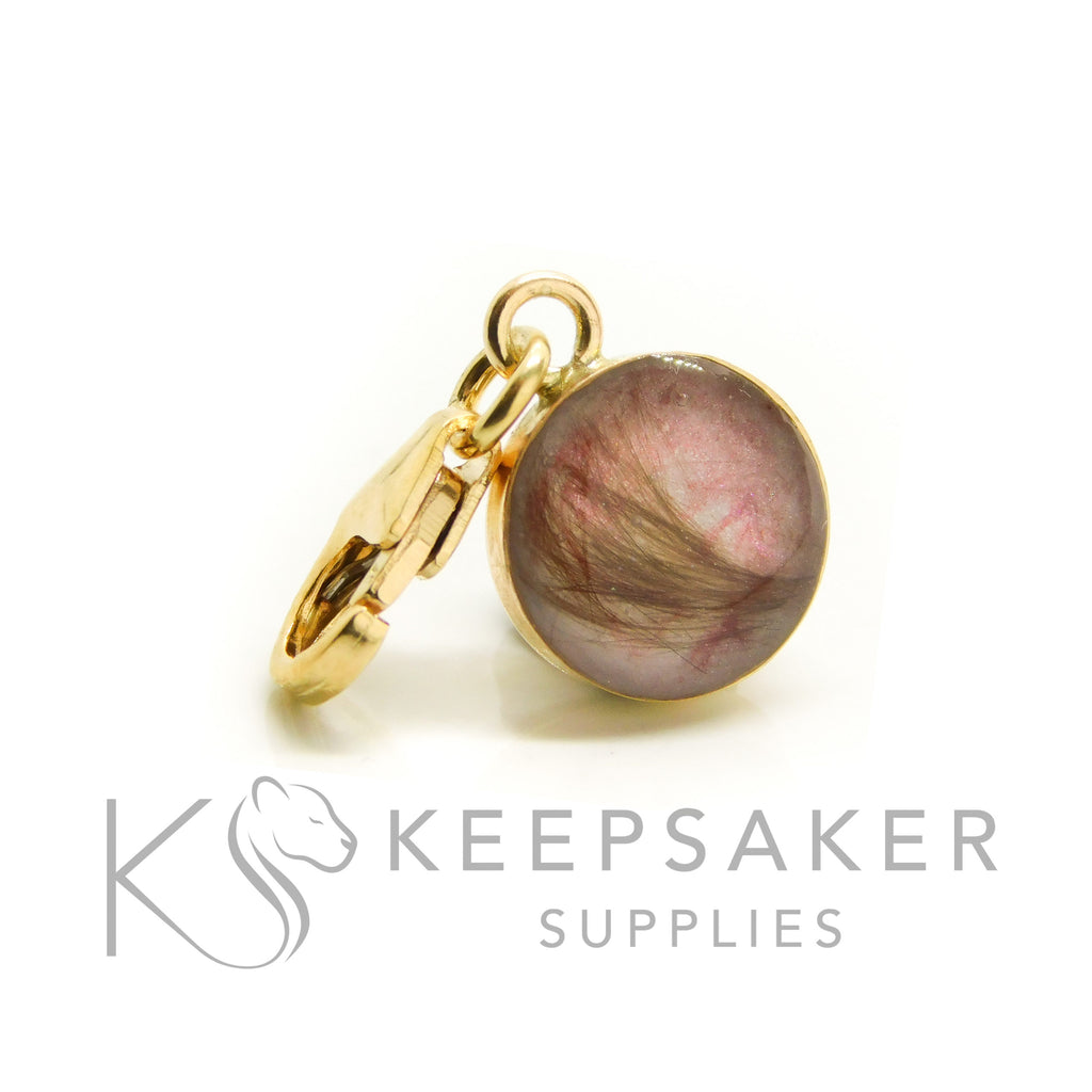 Solid Gold Round Bezel Necklace