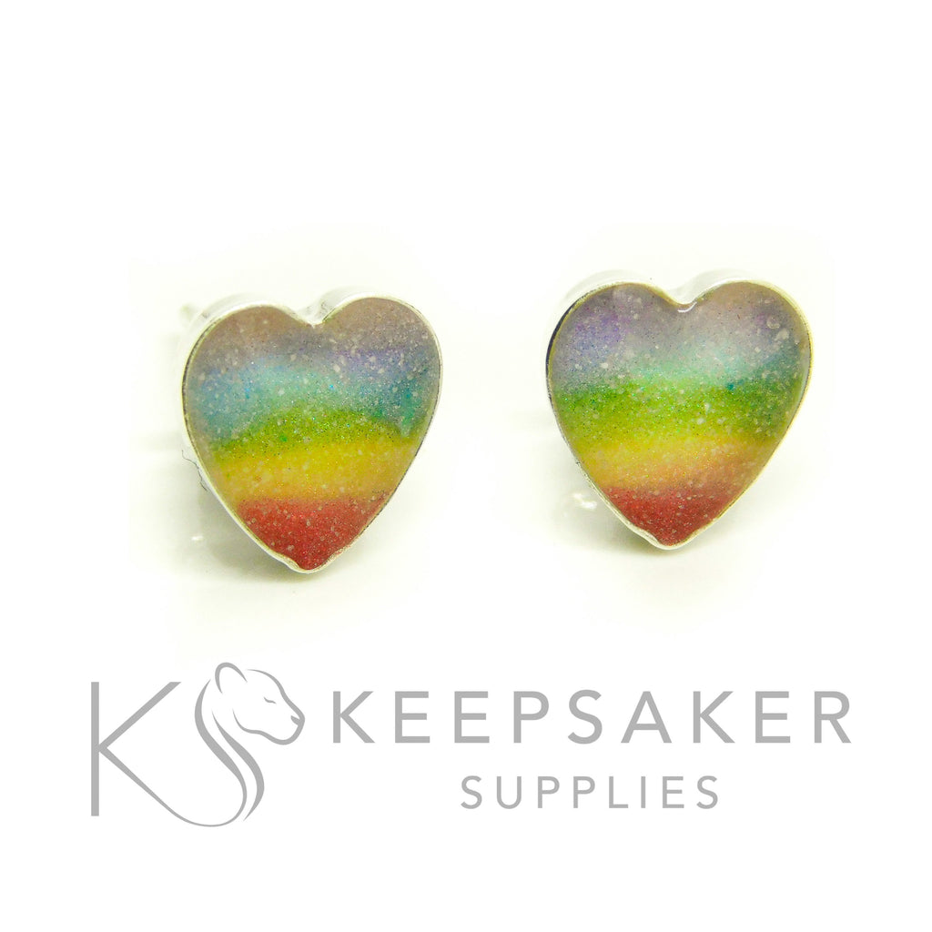 Bezel Stud Earrings