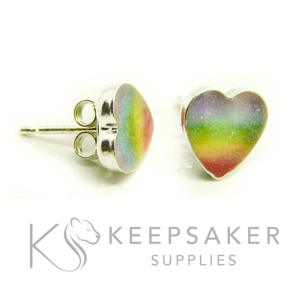 Bezel Stud Earrings