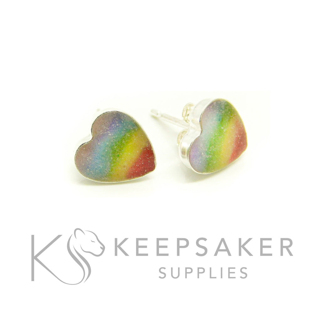 Bezel Stud Earrings
