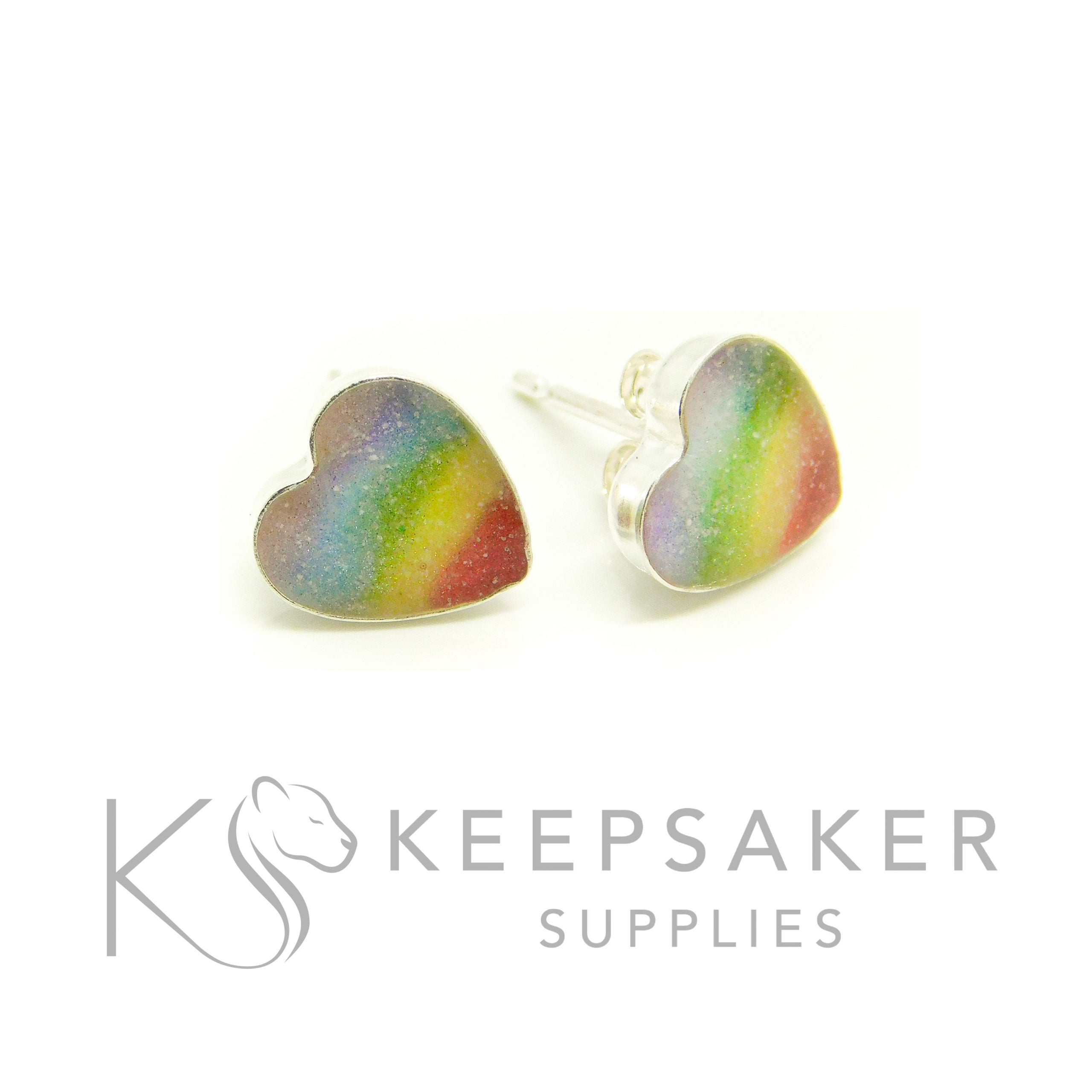 Bezel Stud Earrings