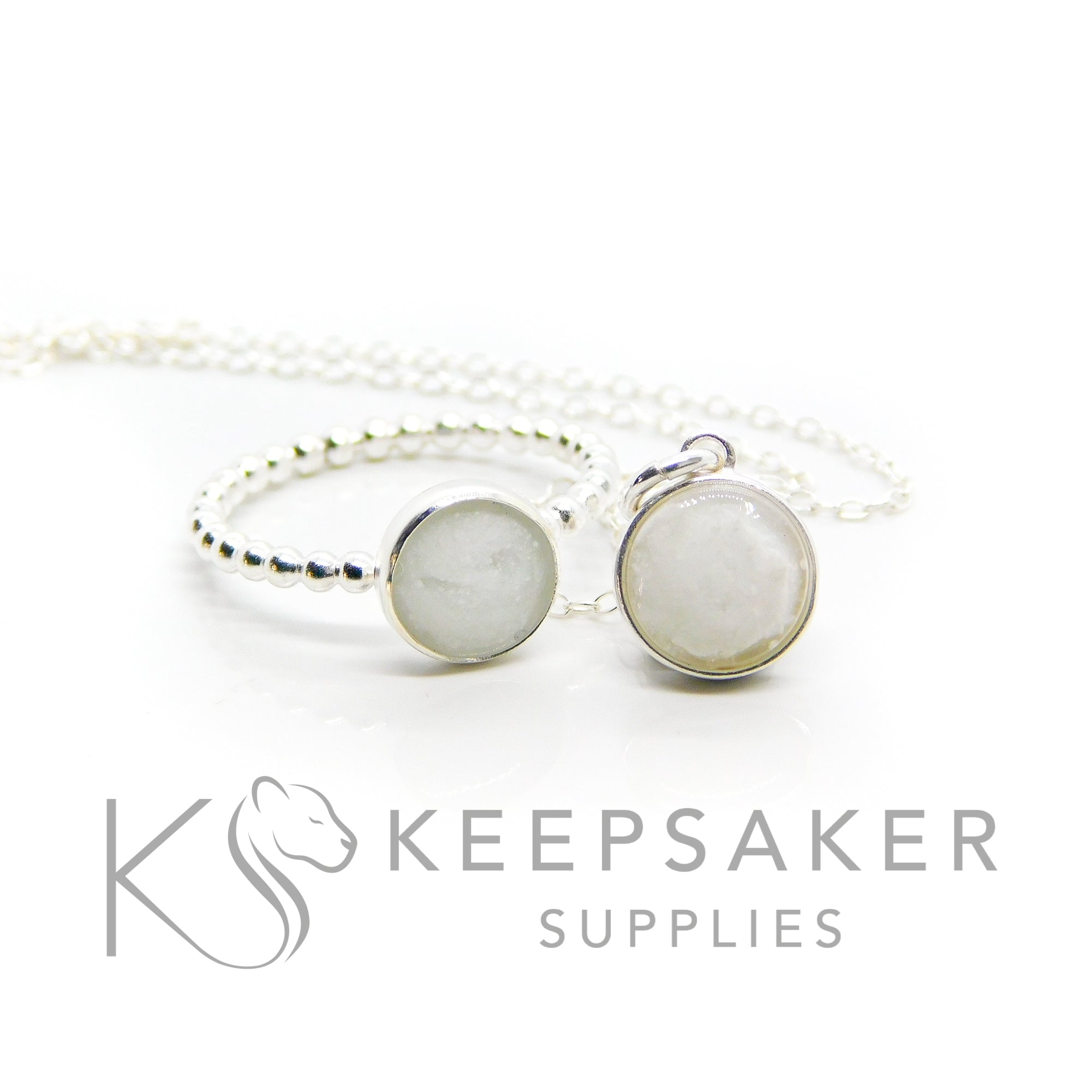Round Bezel Necklace Settings