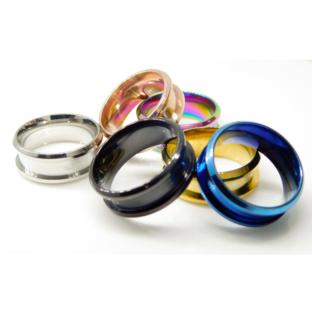Stainless Steel Channel Ring Setting