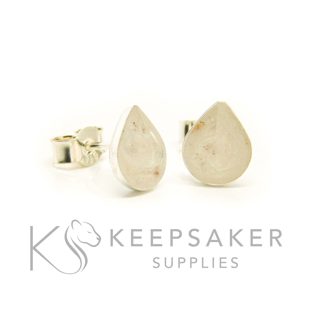 Bezel Stud Earrings