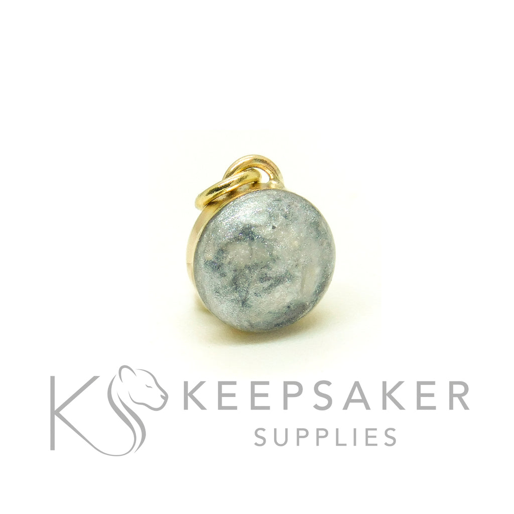 Solid Gold Round Bezel Necklace