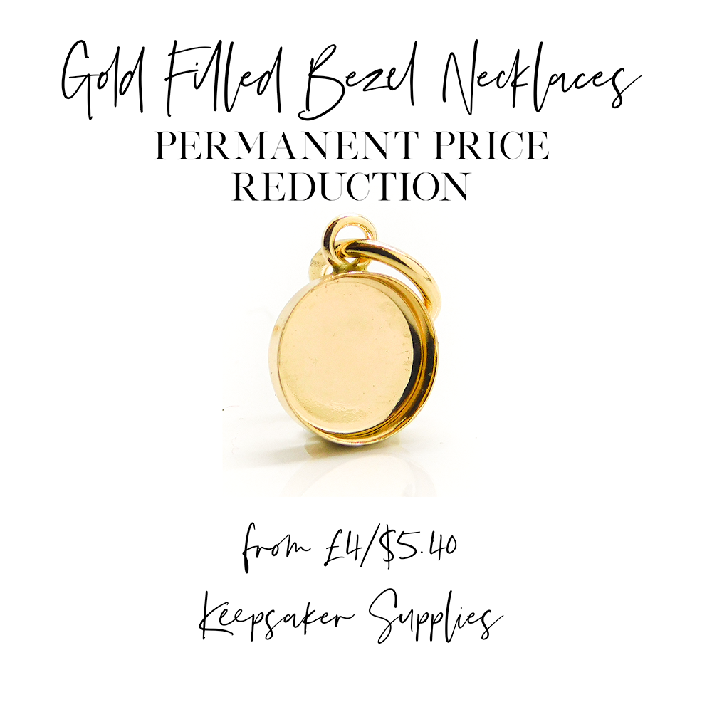 Gold Filled Bezel Necklace