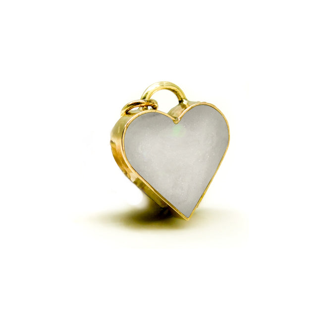 Solid Gold Heart Bezel Setting