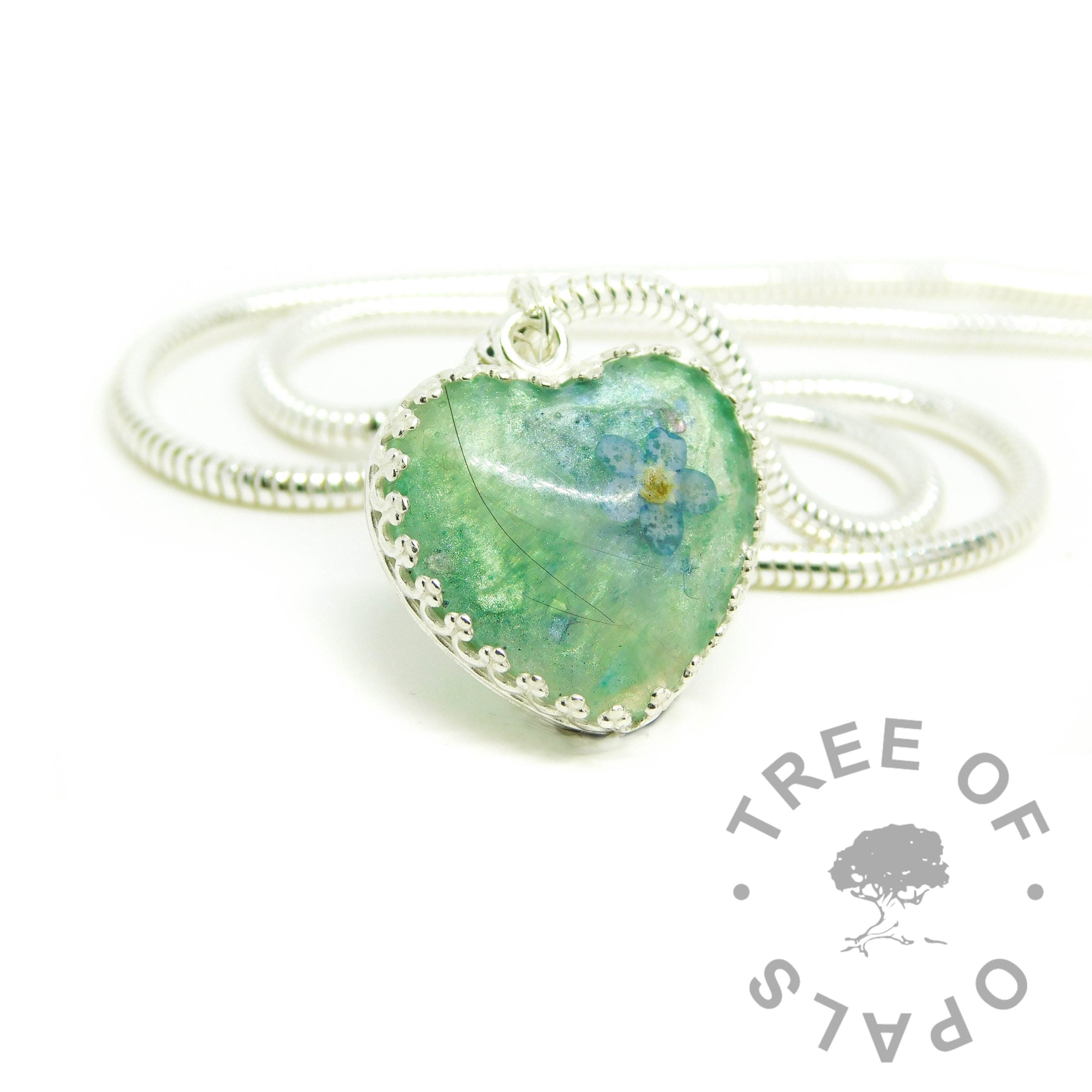 Crown Heart Necklace Settings