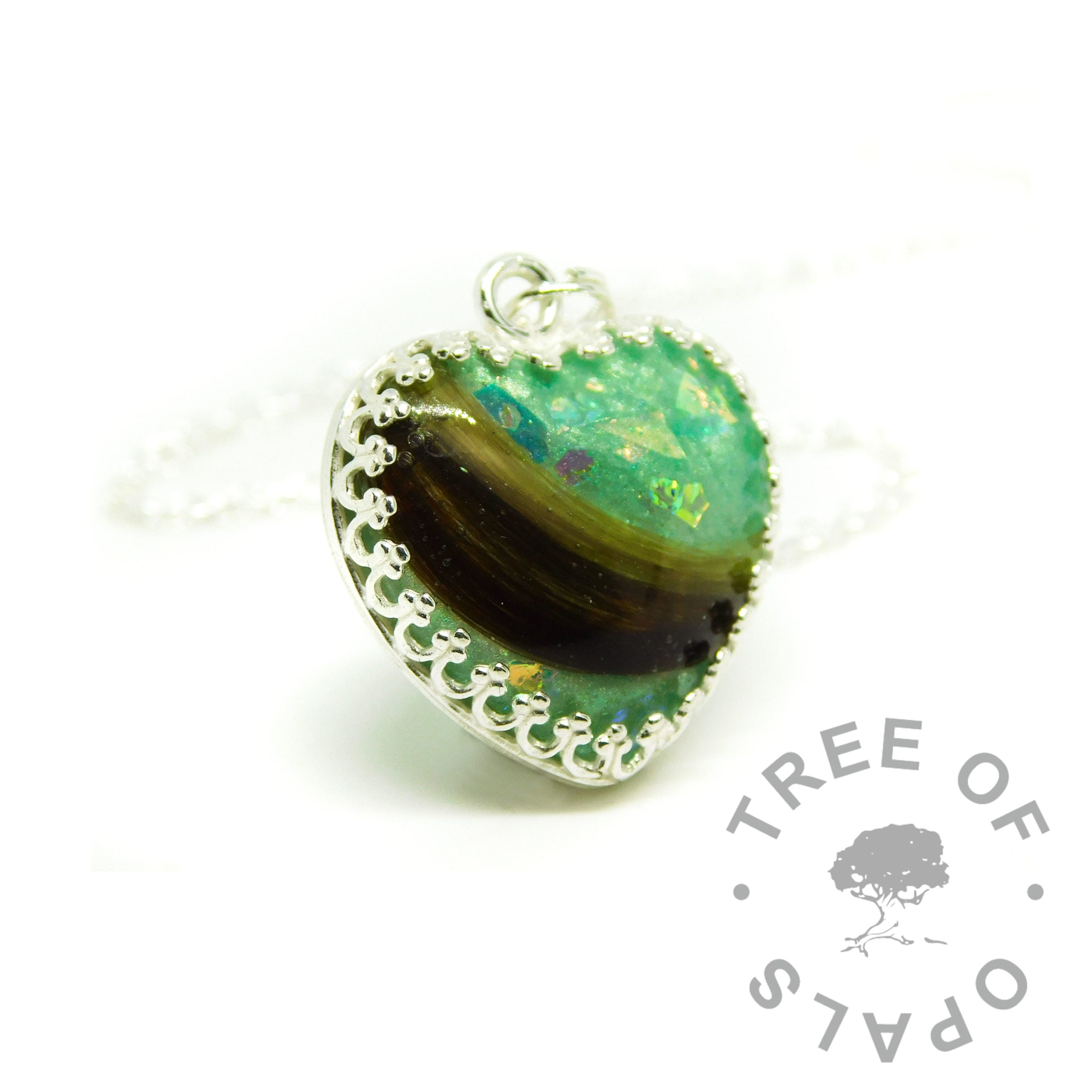 Crown Heart Necklace Settings