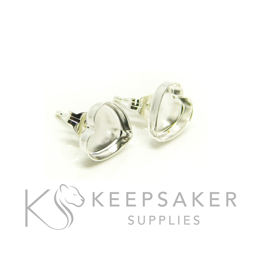Bezel Stud Earrings