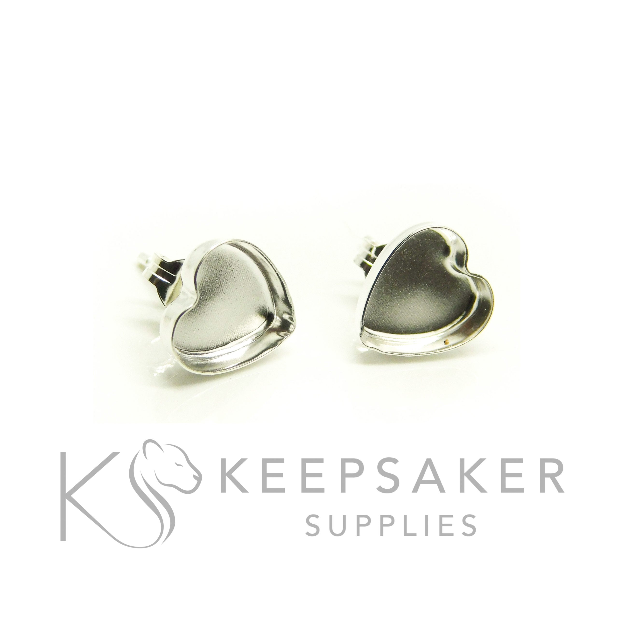Bezel Stud Earrings