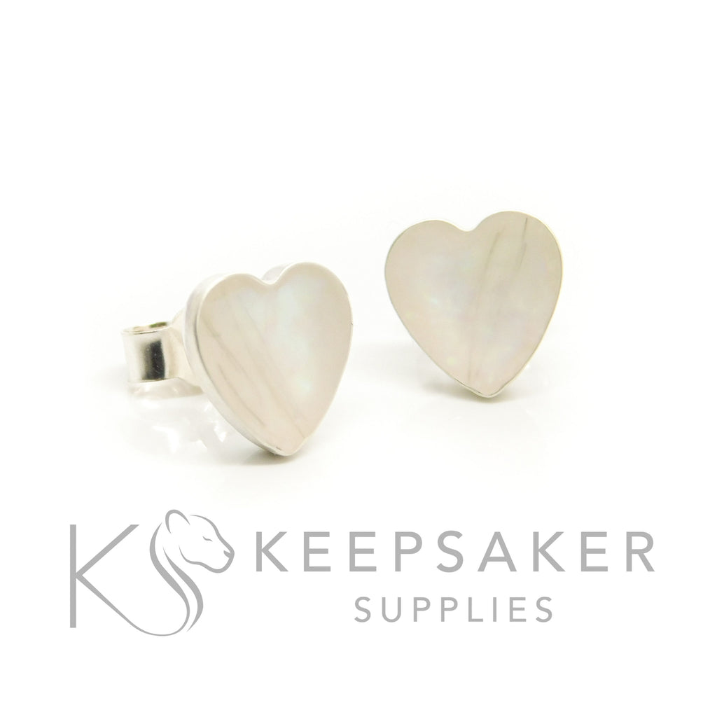 Bezel Stud Earrings