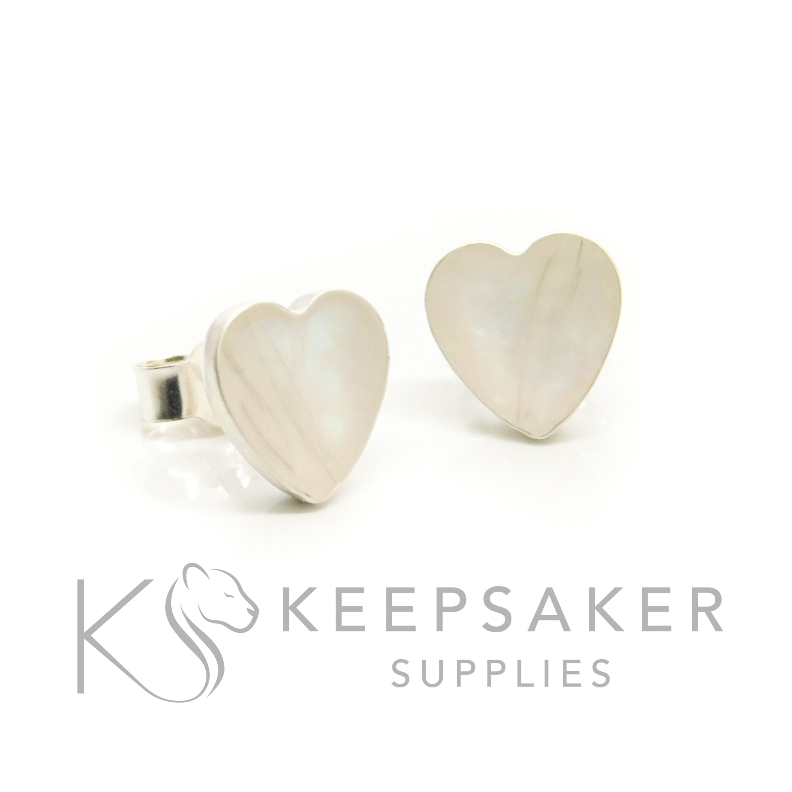 Bezel Stud Earrings