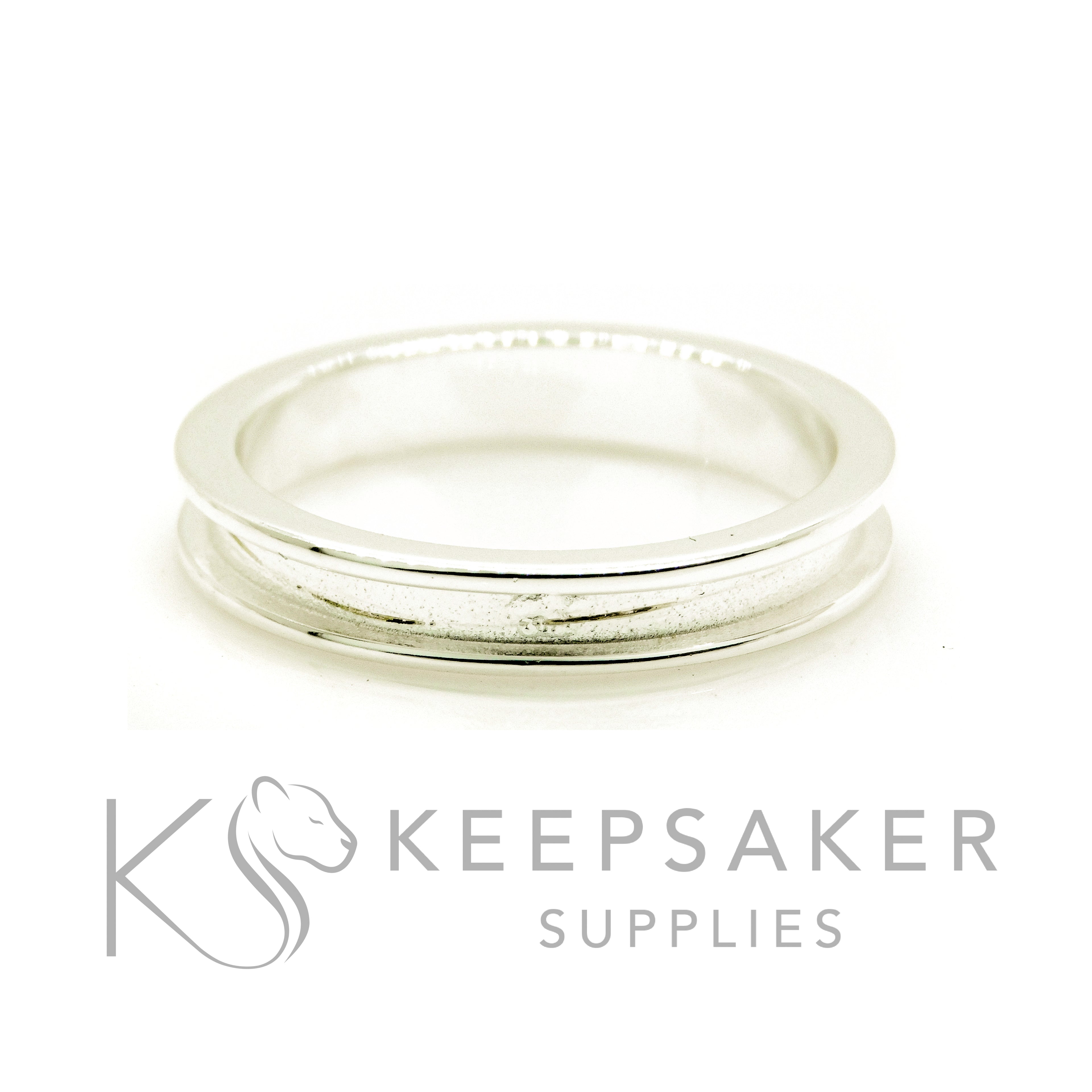 Silver Channel Ring Setting