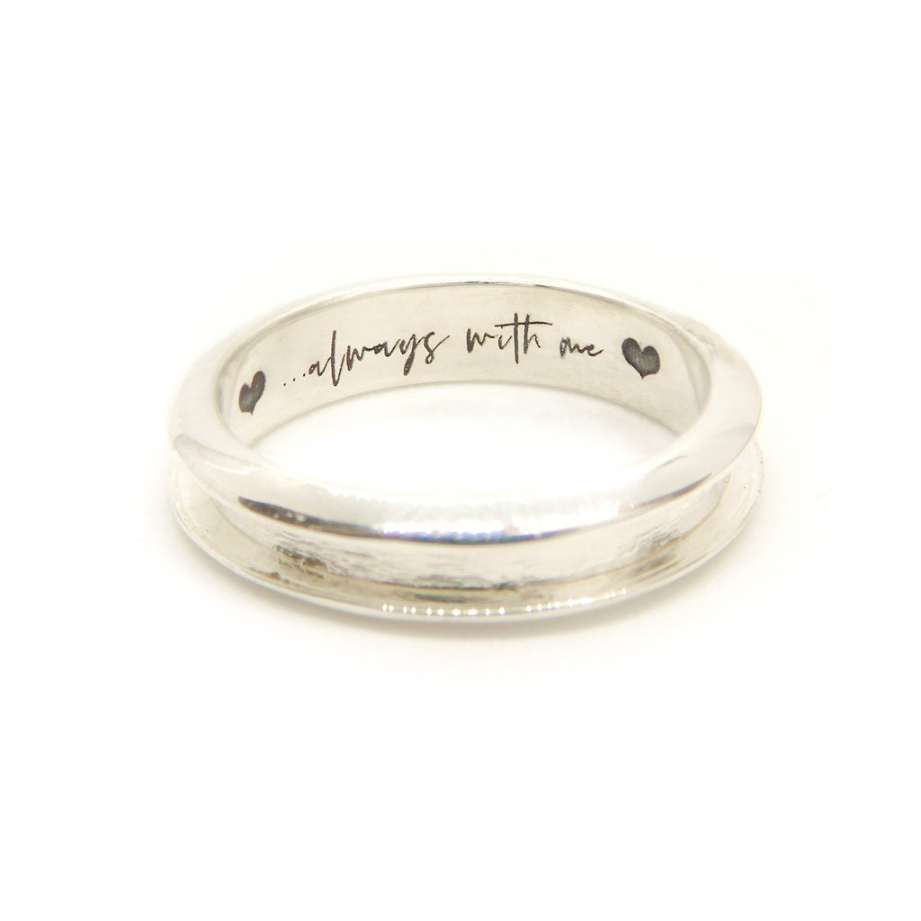 Silver Channel Ring Setting