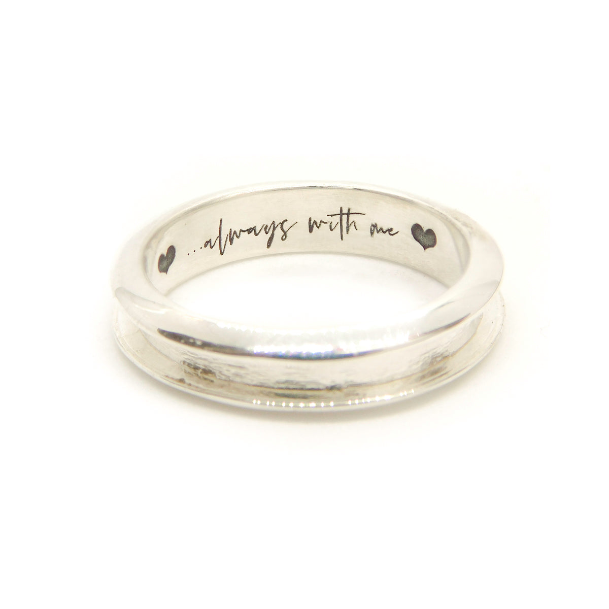 Silver Channel Ring Setting