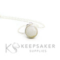 Round Bezel Necklace Settings