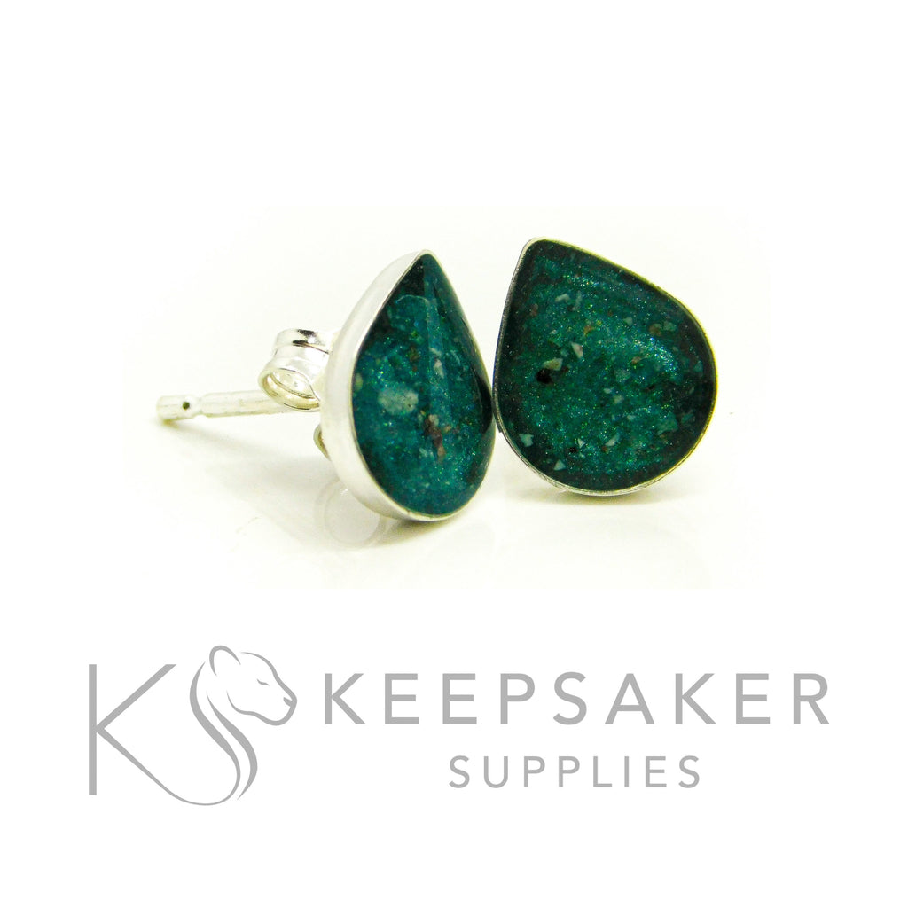 Bezel Stud Earrings