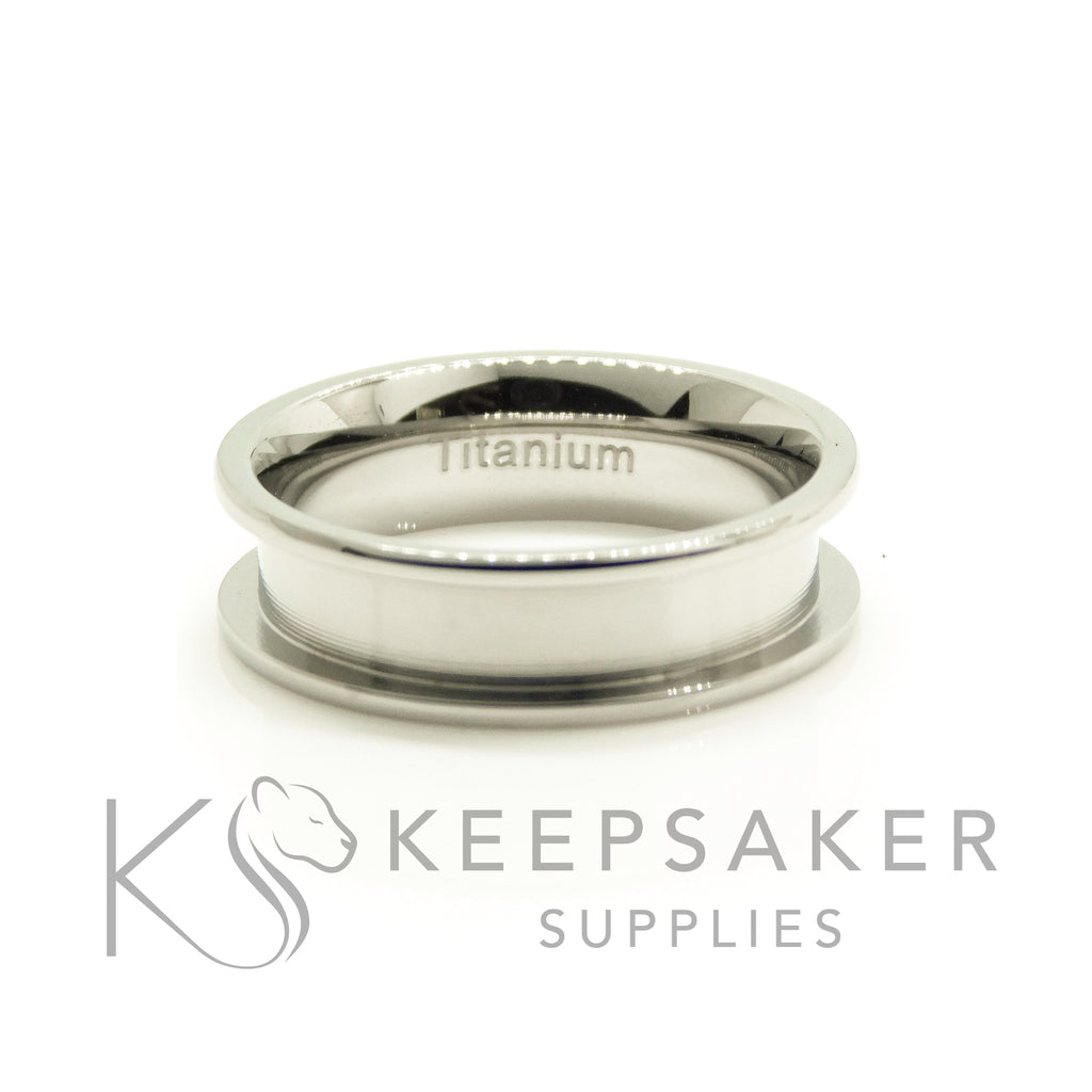 Titanium Channel Ring Setting