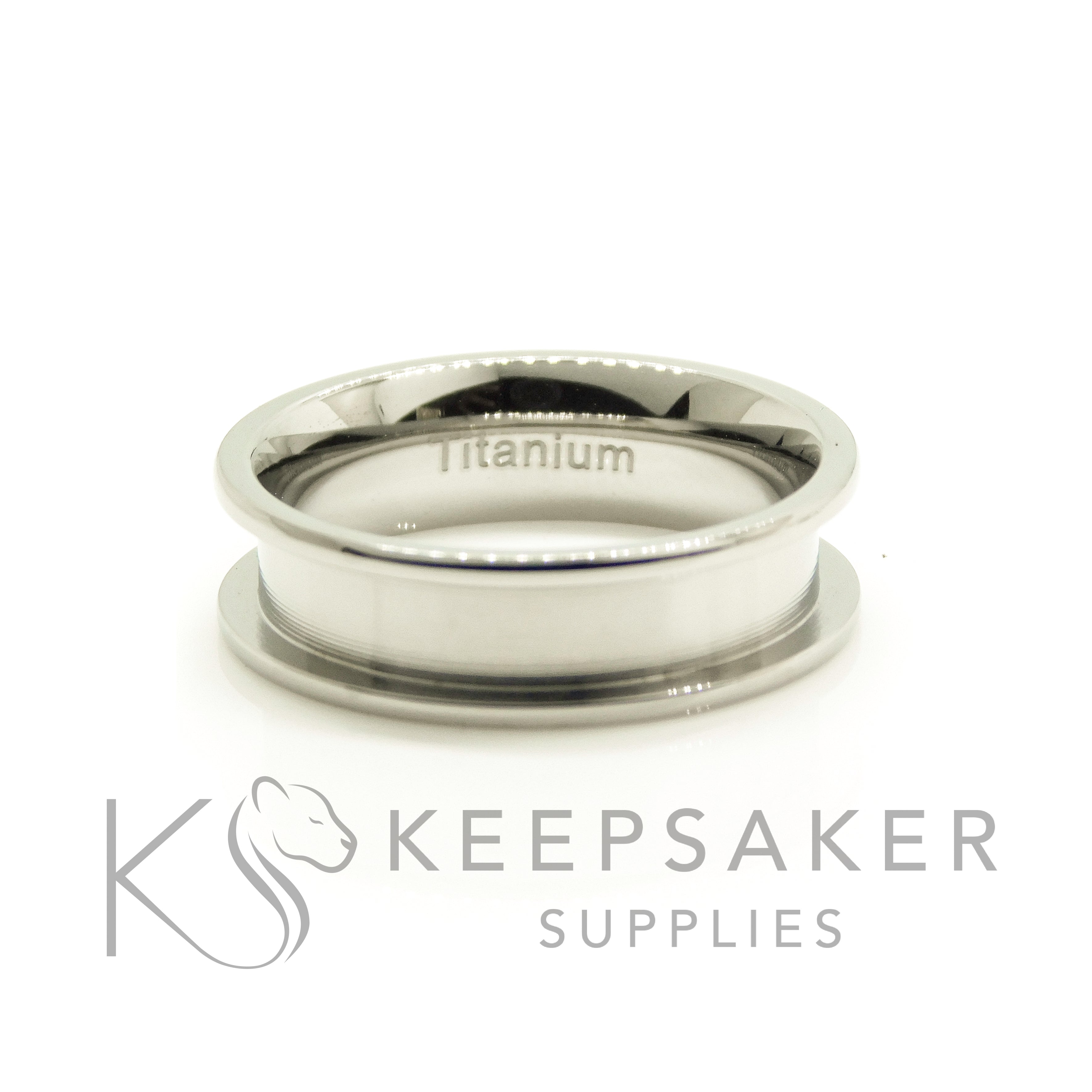Titanium Channel Ring Setting