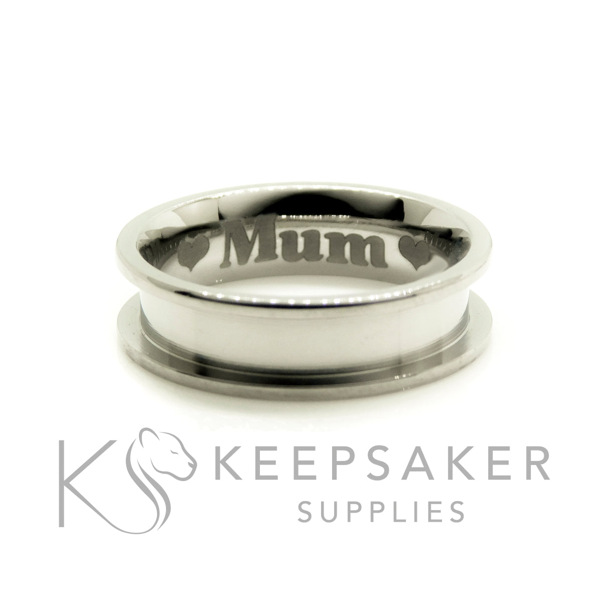 Titanium Channel Ring Setting
