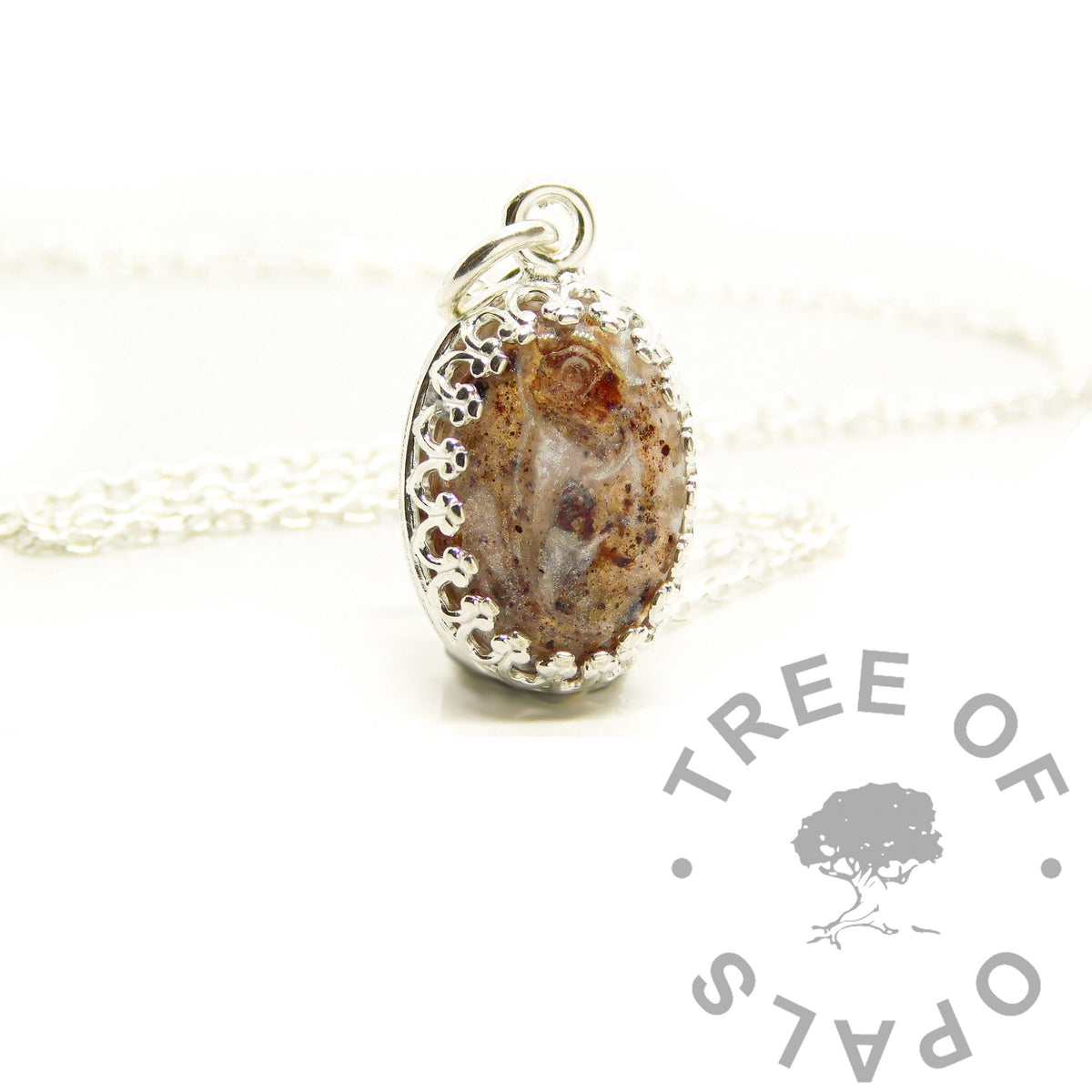 Crown Oval Necklace Settings