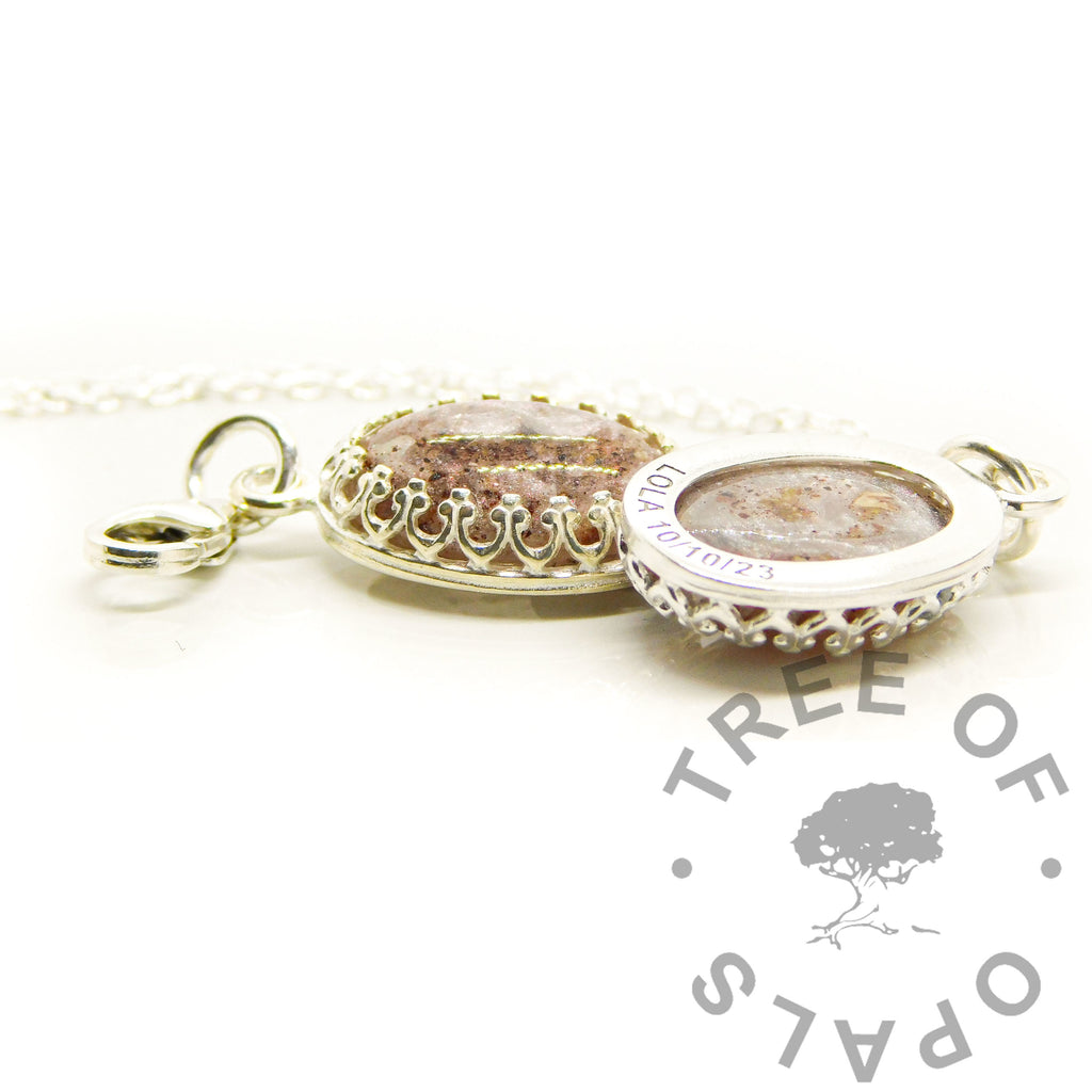 Crown Oval Necklace Settings