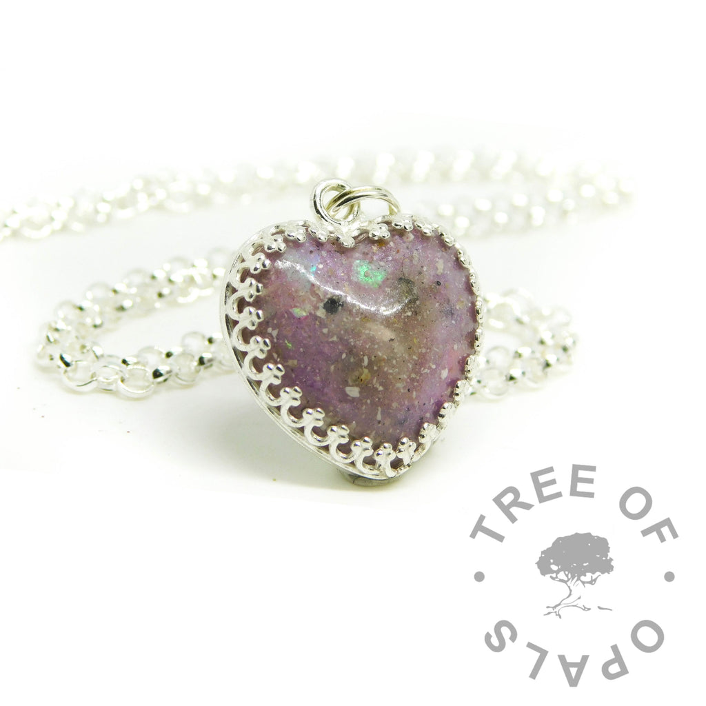 Crown Heart Necklace Settings