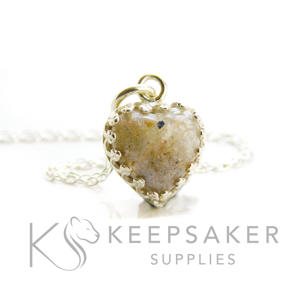 Crown Heart Necklace Settings