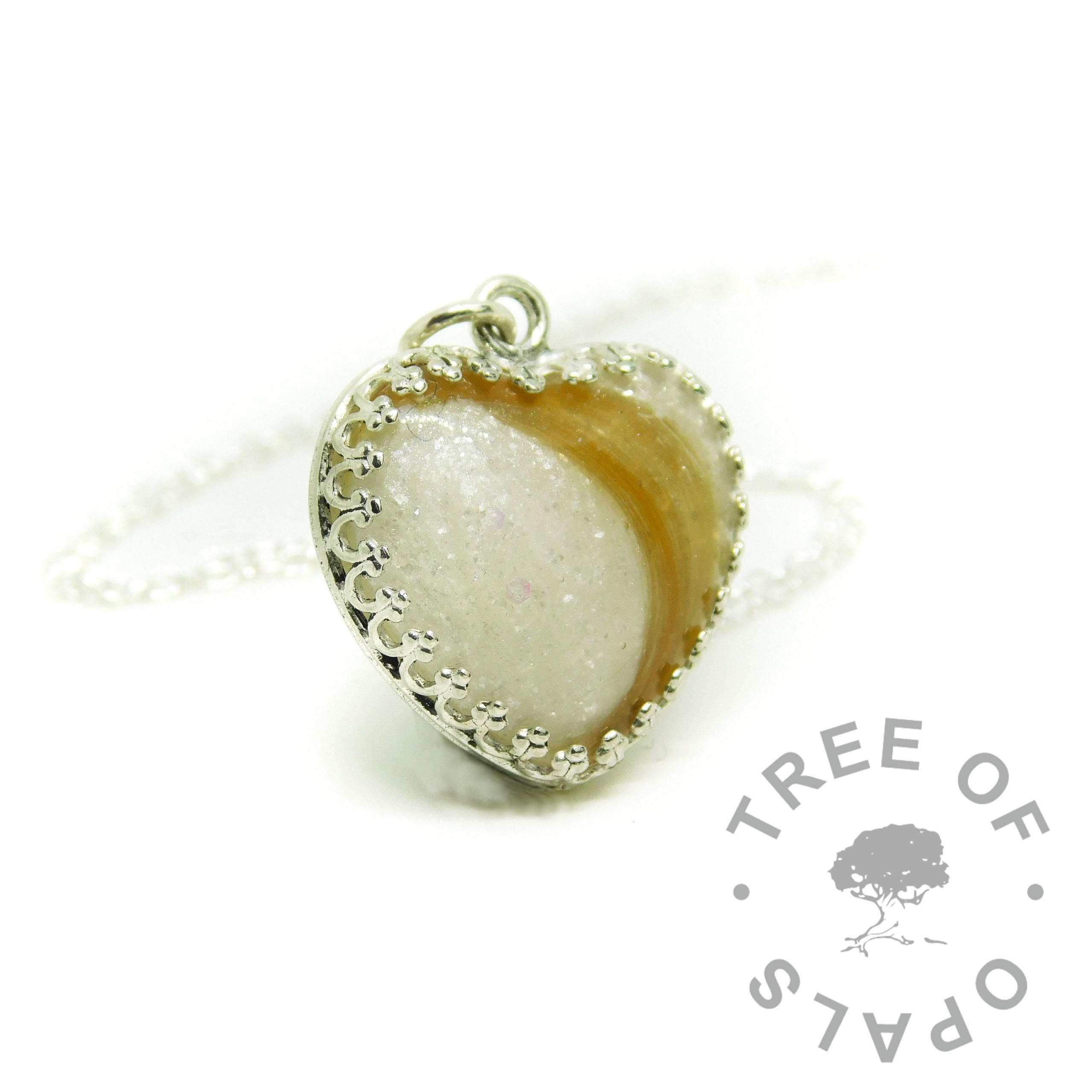 Crown Heart Necklace Settings