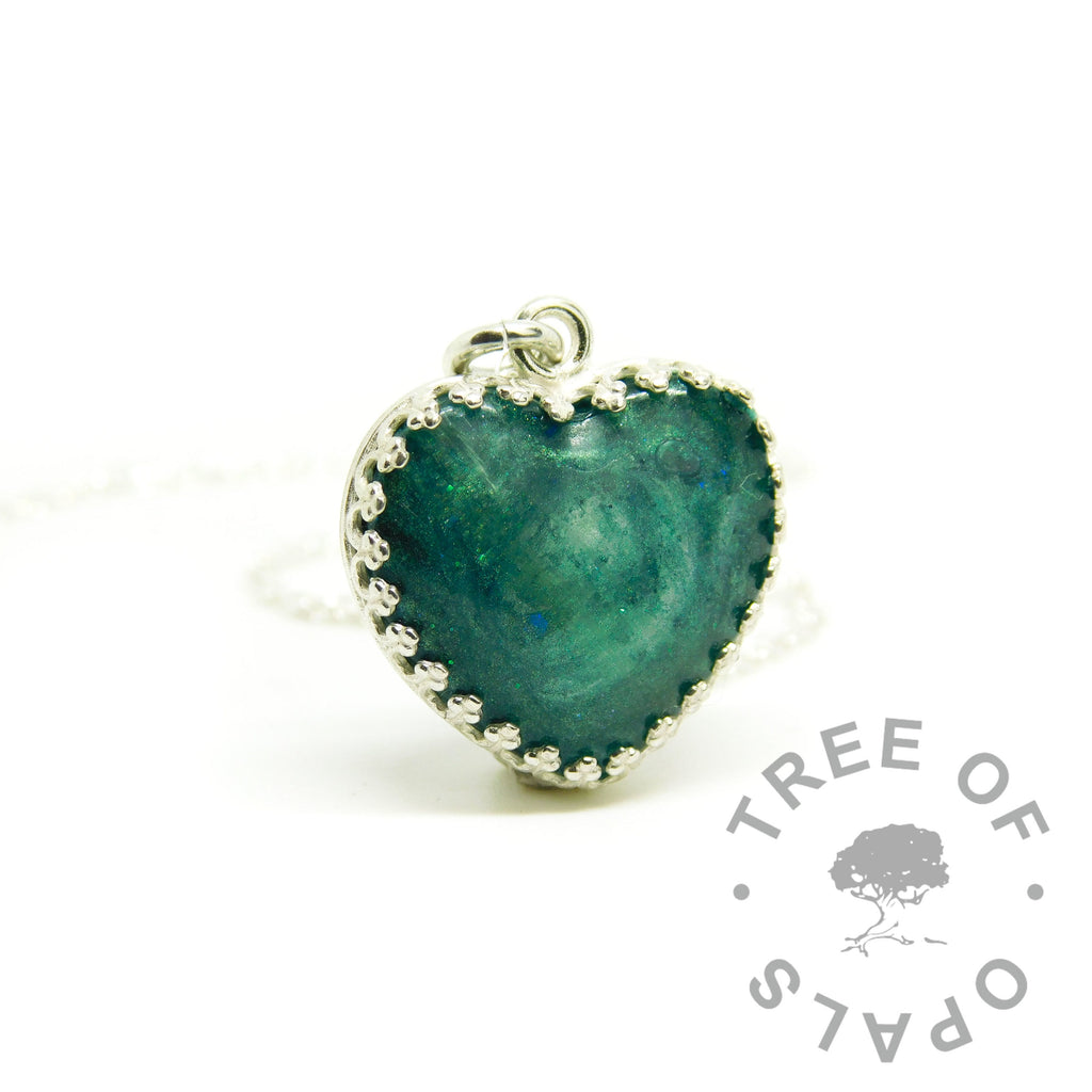 Crown Heart Necklace Settings