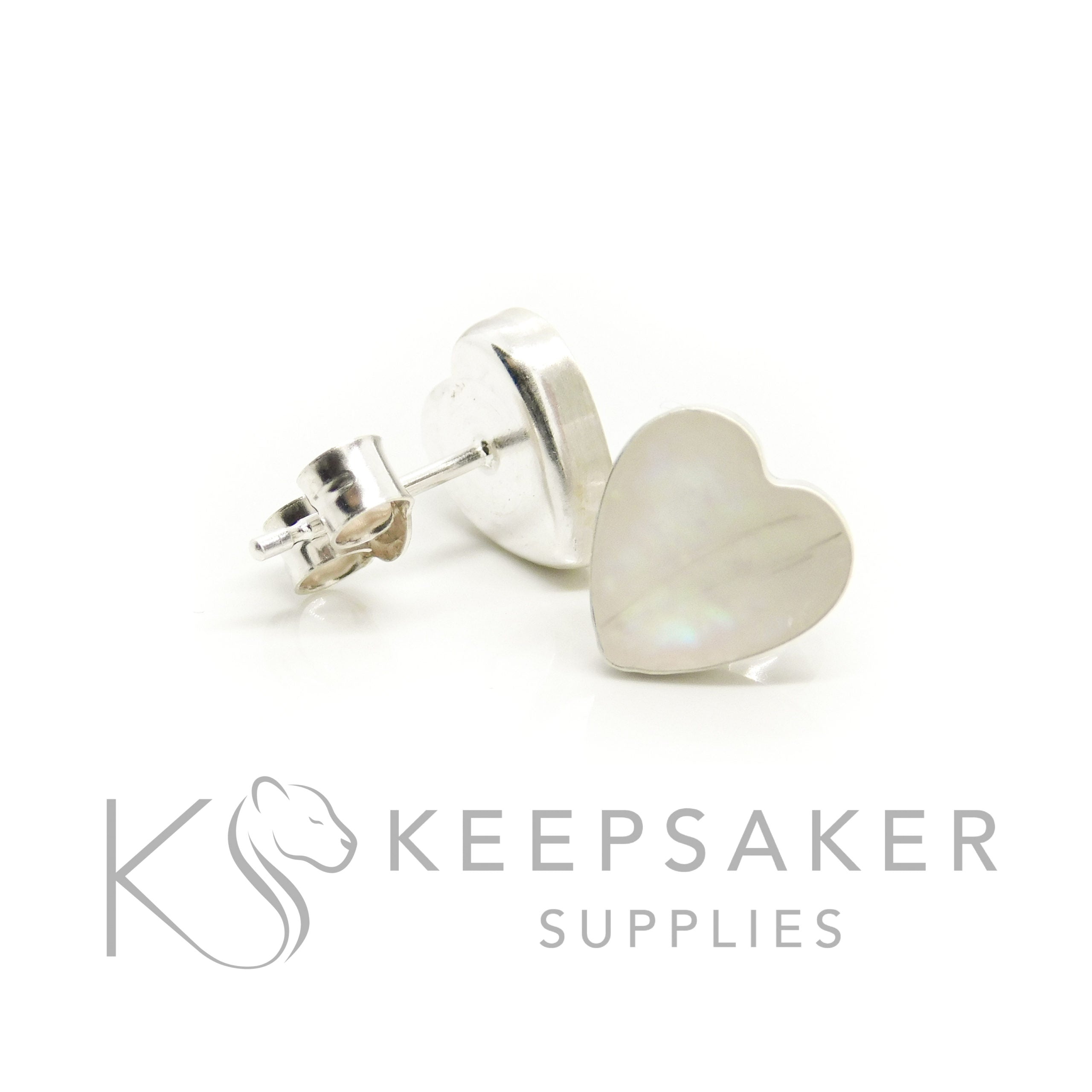 Bezel Stud Earrings