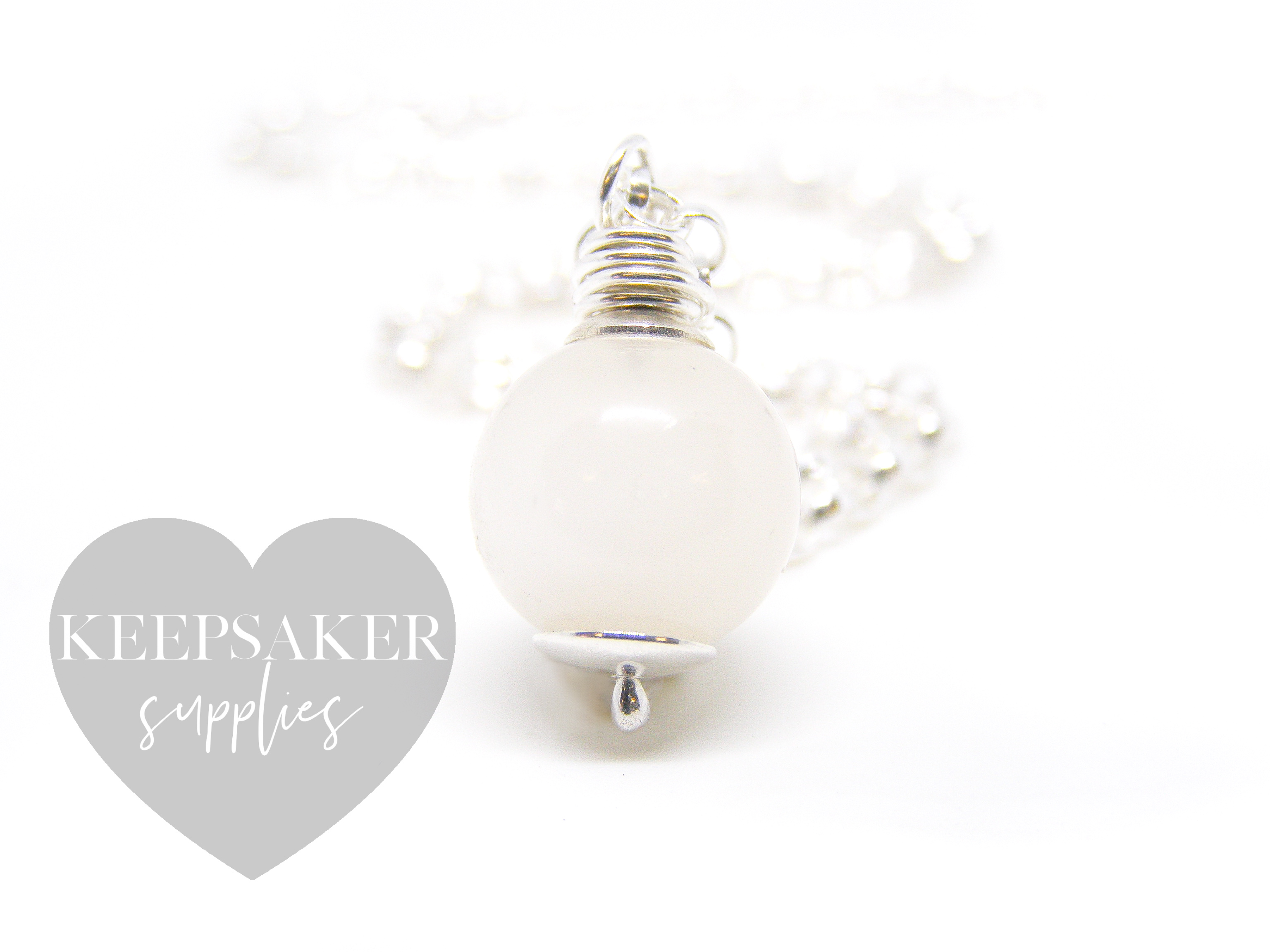 set a resin sphere - breastmilk pearl resin sphere keepsake jewellery