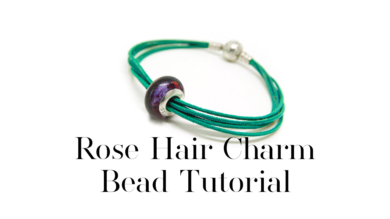 Rose Hair Charm Bead Tutorial