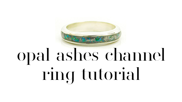 Opal Ashes Channel Ring