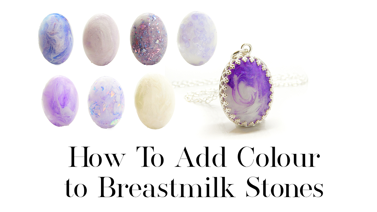 How To Add Colour to Breastmilk Stones Advanced UV Resin Jewellery Making. Making breastmilk stones with sparkle mixes, faux precious stones, alcohol inks and glitters. Keepsake jewellery using a mould to make a cabochon stone technique.