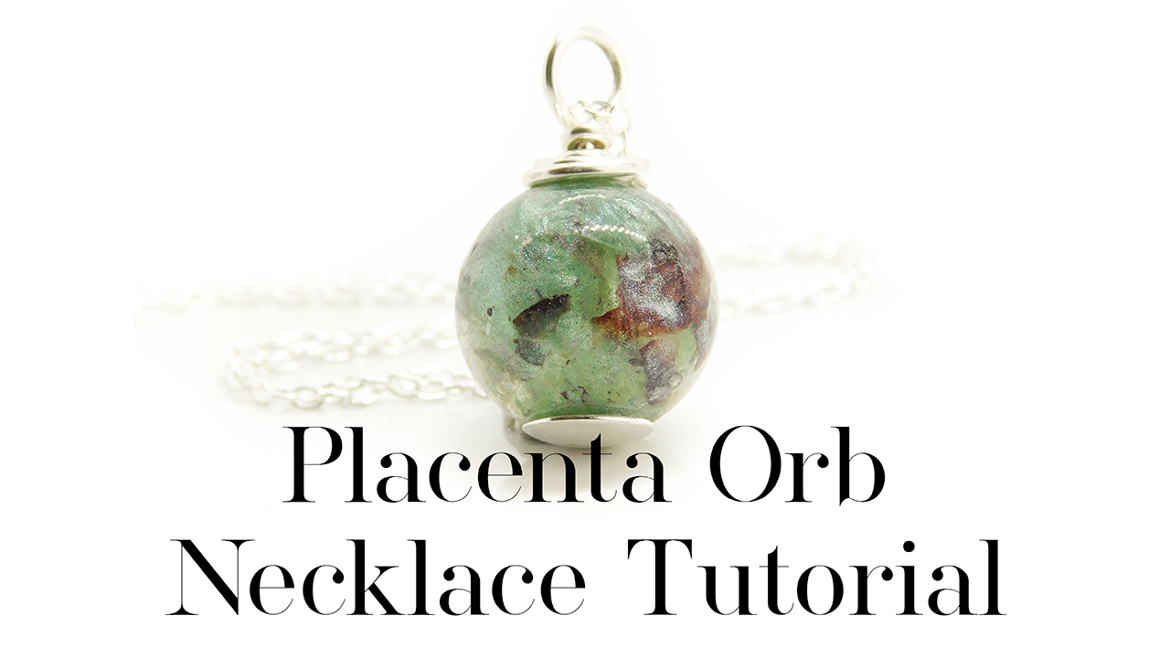 How To Make A Placenta Orb with Beachball Resin Technique tutorial.