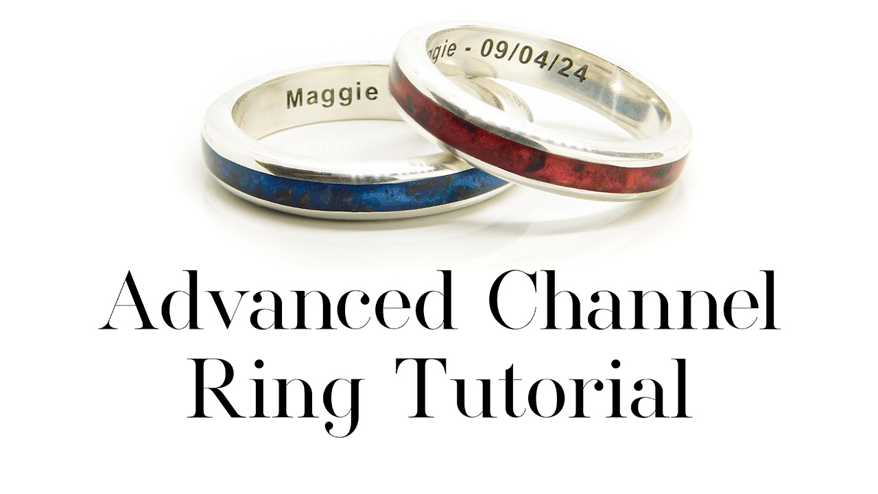 Advanced Channel Ring Tutorial - making bereavement and cremation jewellery using a direct pour technique. This technique is ideal for our channel rings here which are anti-tarnish solid silver. You don't need a lathe for this tutorial but if you have one, definitely use it for the sanding process.